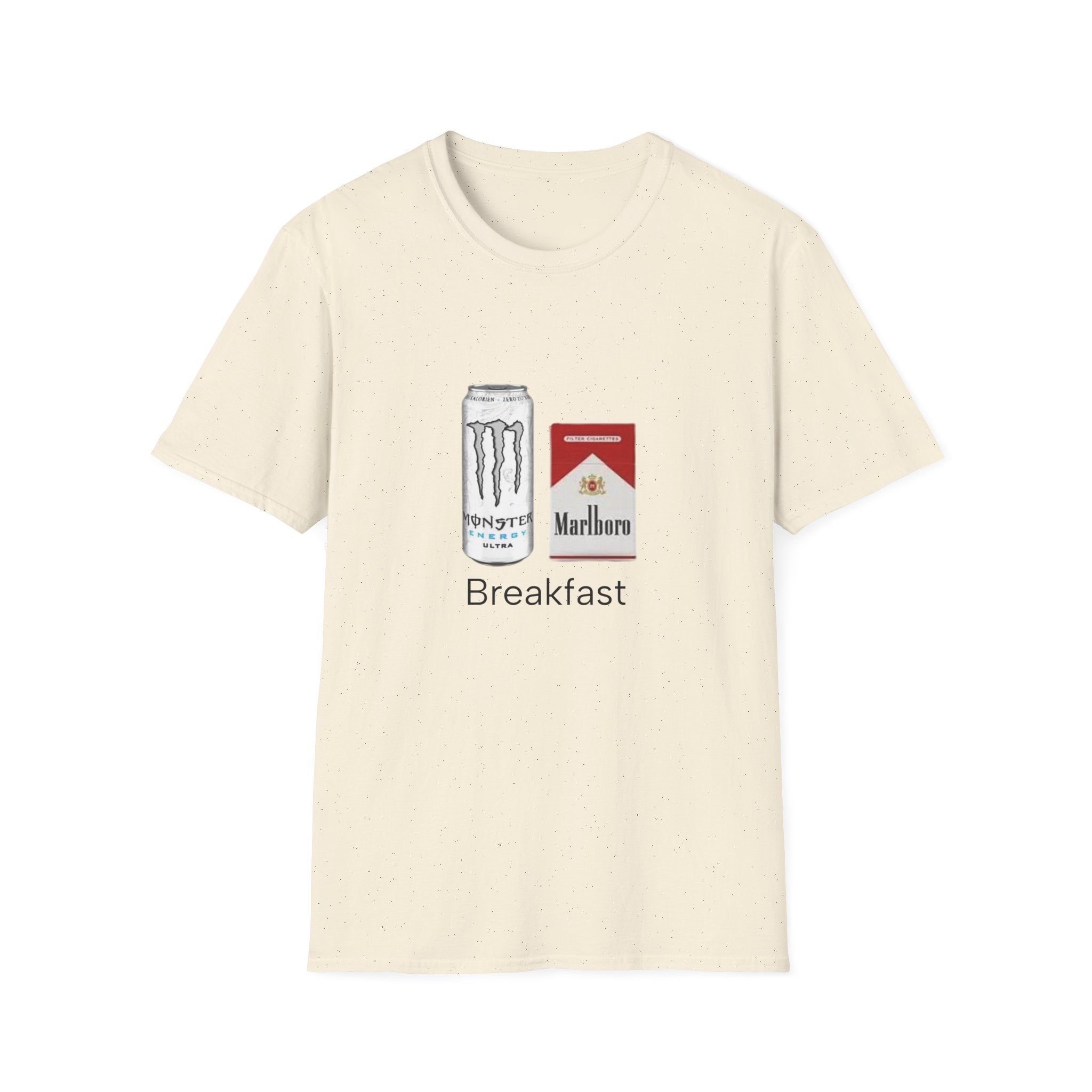 Breakfast T-Shirt — Energy Drink & Cigarettes Graphic Tee
