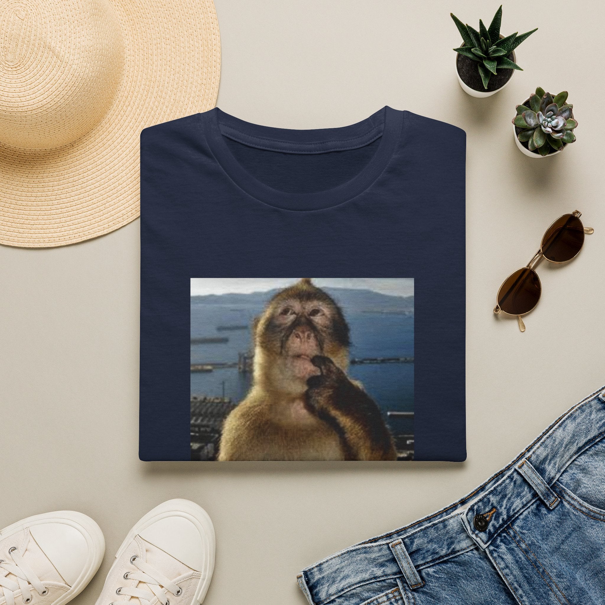 Monkey Meme T-Shirt — "Wait... im awsome" Funny Graphic Tee