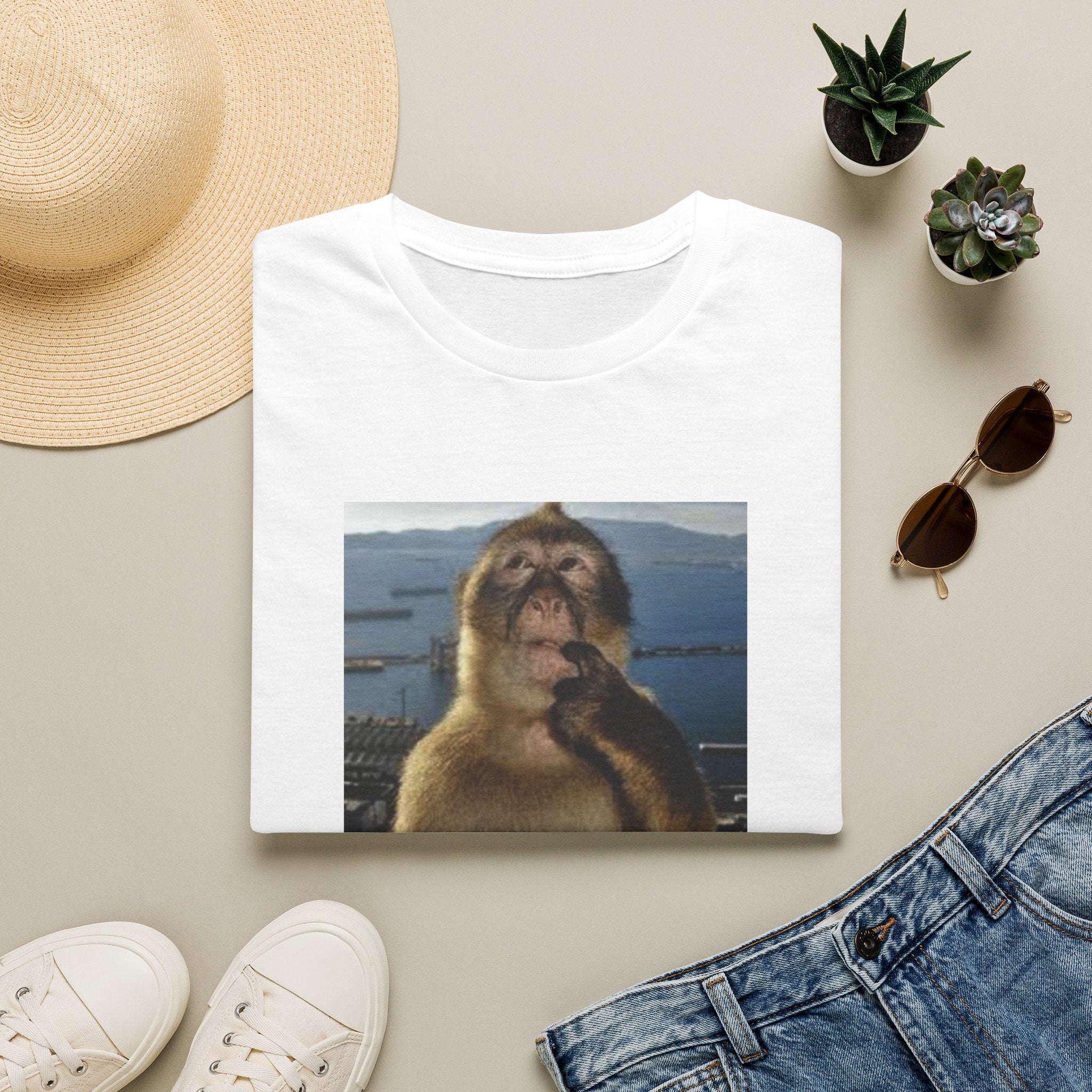 Monkey Meme T-Shirt — "Wait... im awsome" Funny Graphic Tee