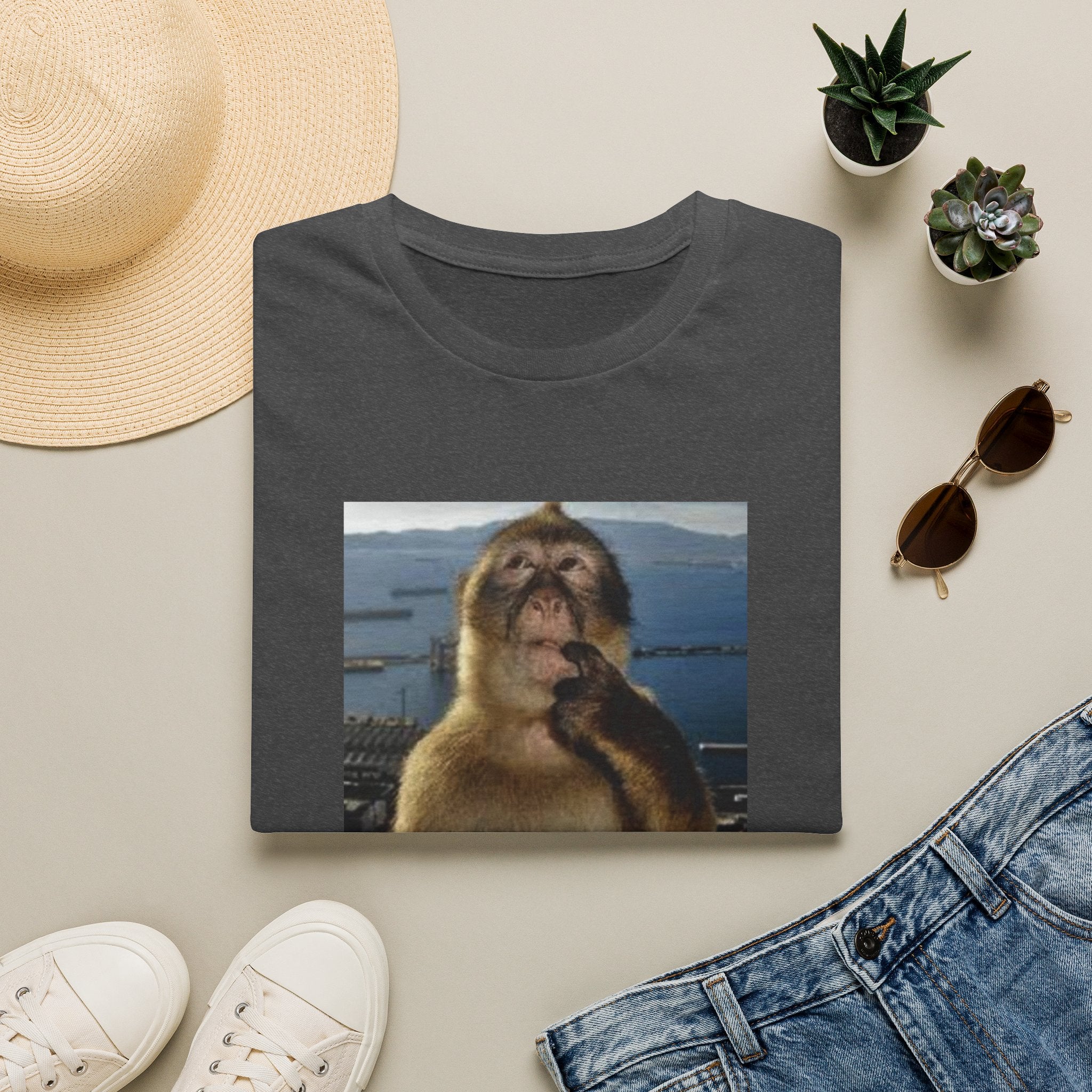 Monkey Meme T-Shirt — "Wait... im awsome" Funny Graphic Tee