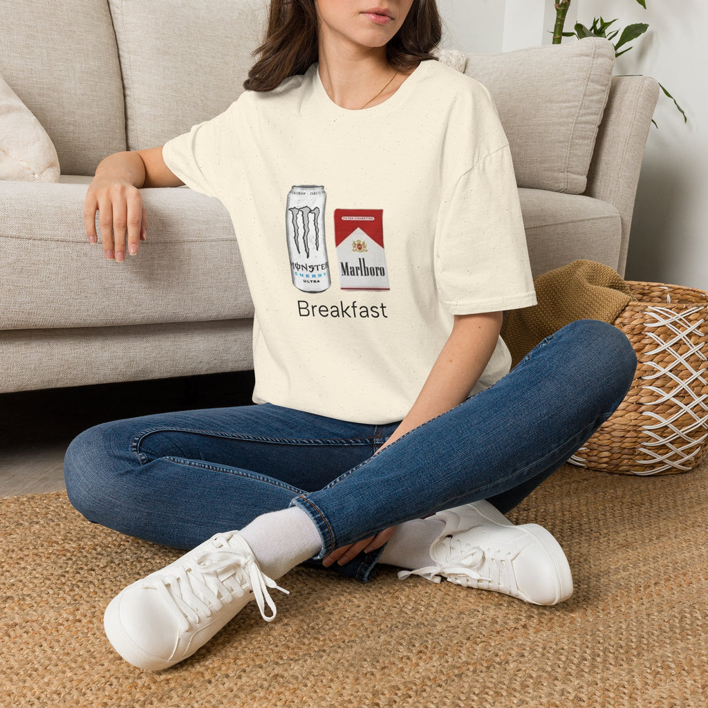 Breakfast T-Shirt — Energy Drink & Cigarettes Graphic Tee