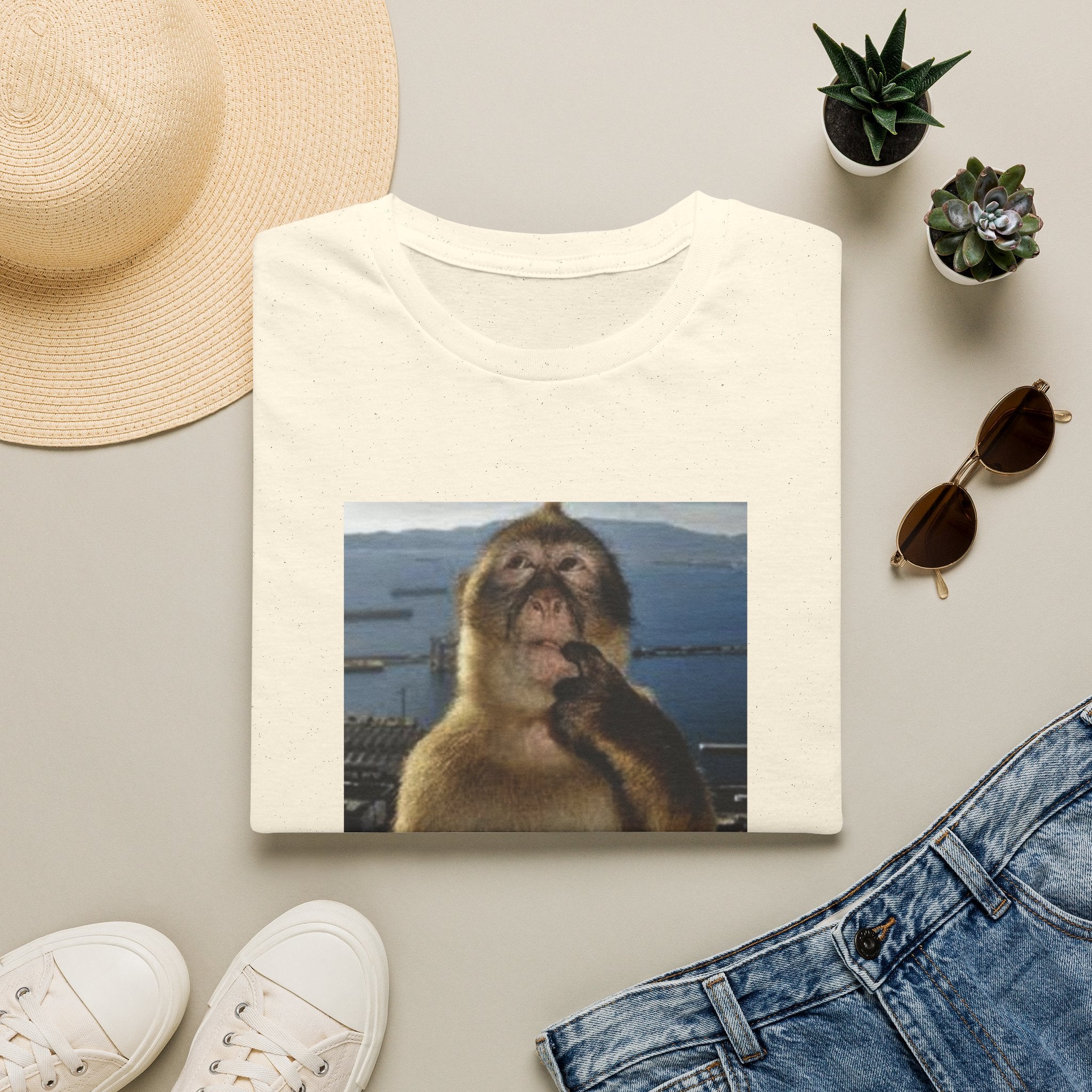 Monkey Meme T-Shirt — "Wait... im awsome" Funny Graphic Tee