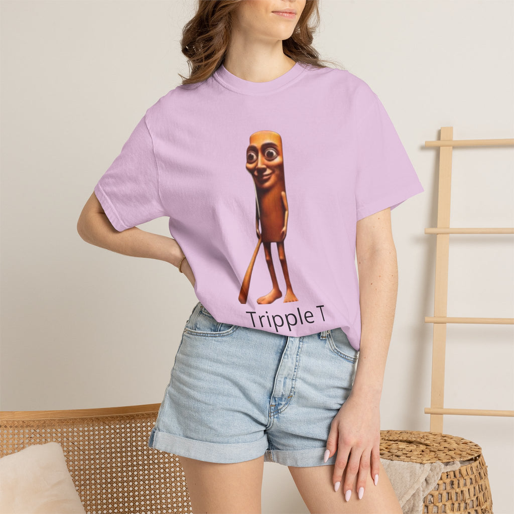 Tripple T Funny Character T-Shirt — Cute Walking Chocolate Bar Graphic Tee