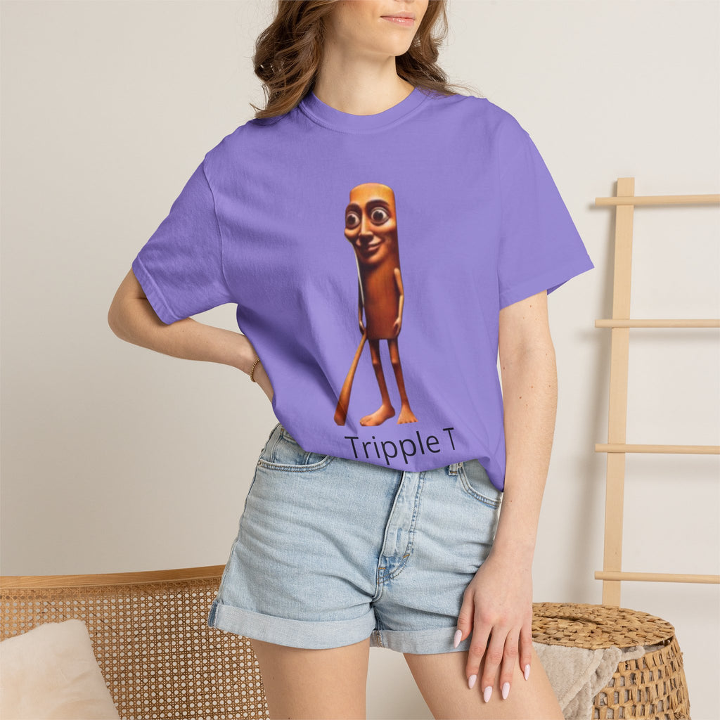 Tripple T Funny Character T-Shirt — Cute Walking Chocolate Bar Graphic Tee