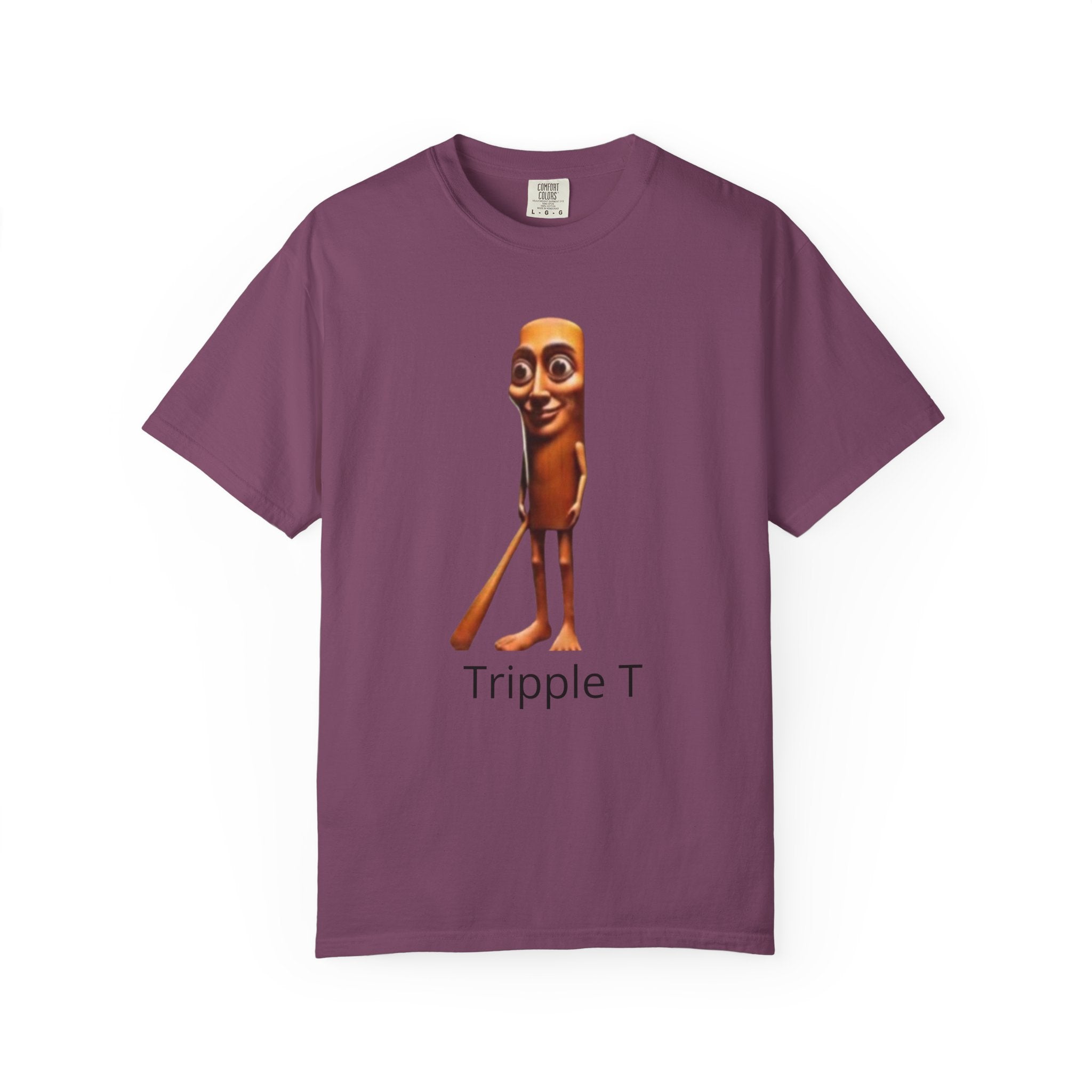 Tripple T Funny Character T-Shirt — Cute Walking Chocolate Bar Graphic Tee