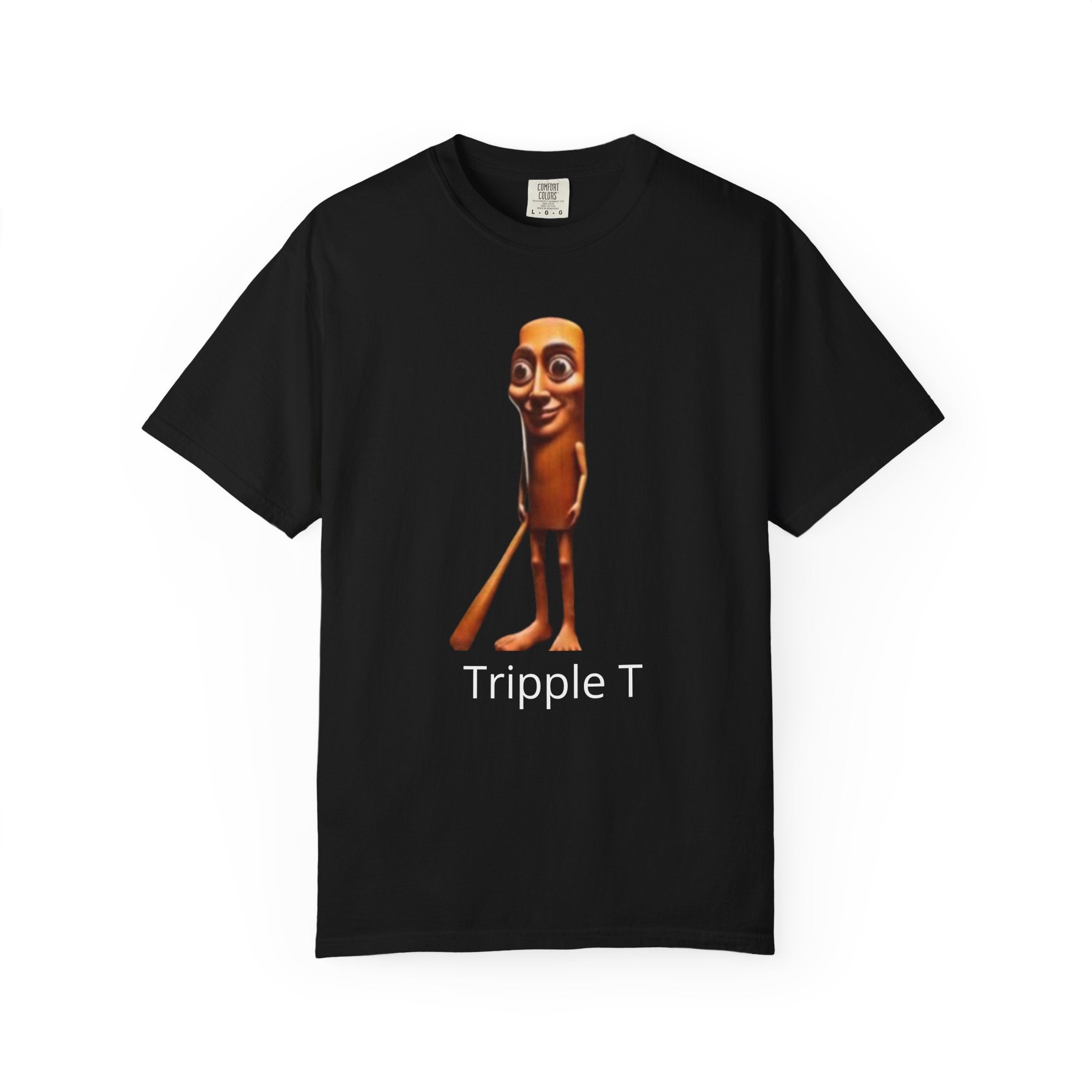 Tripple T Funny Character T-Shirt — Cute Walking Chocolate Bar Graphic Tee