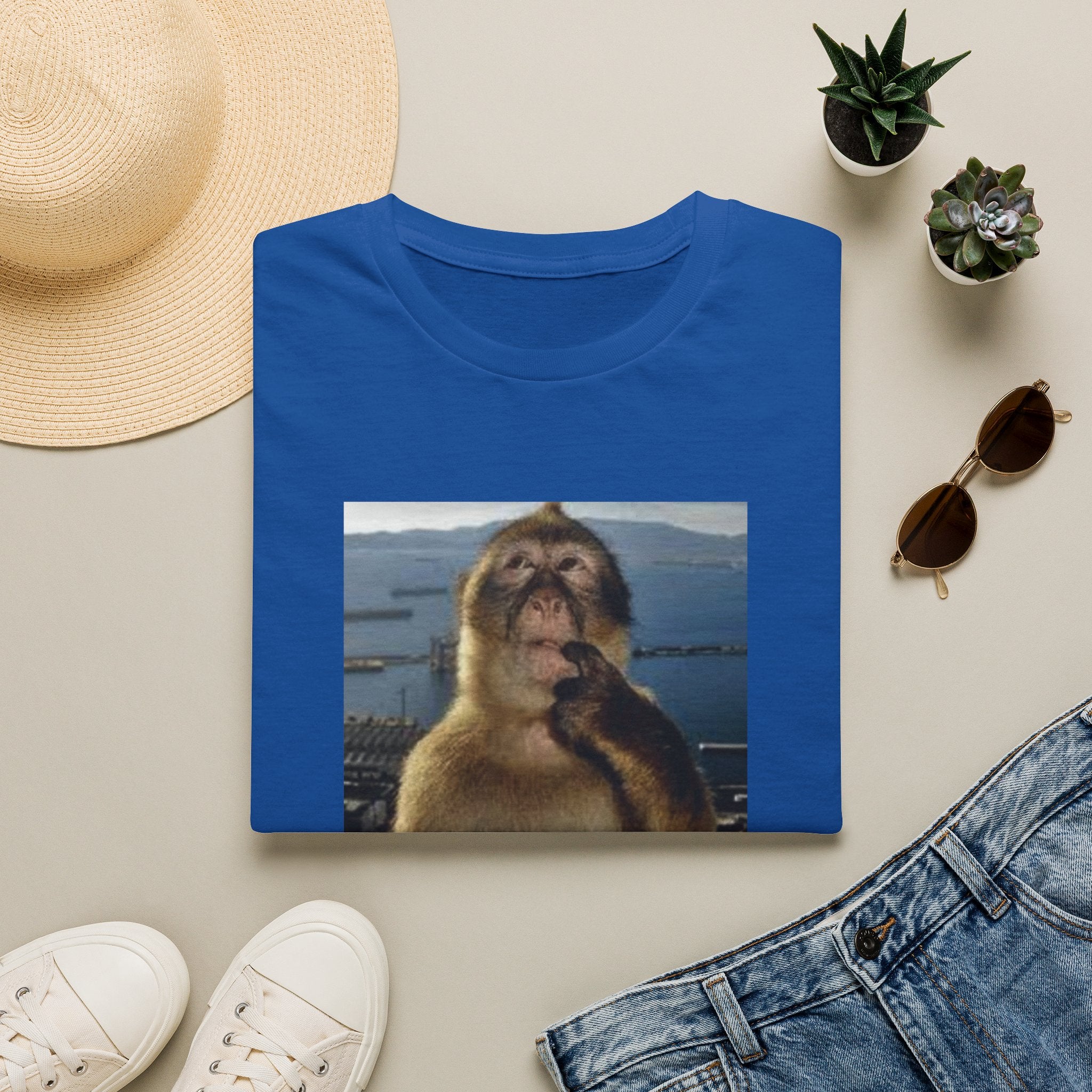 Monkey Meme T-Shirt — "Wait... im awsome" Funny Graphic Tee