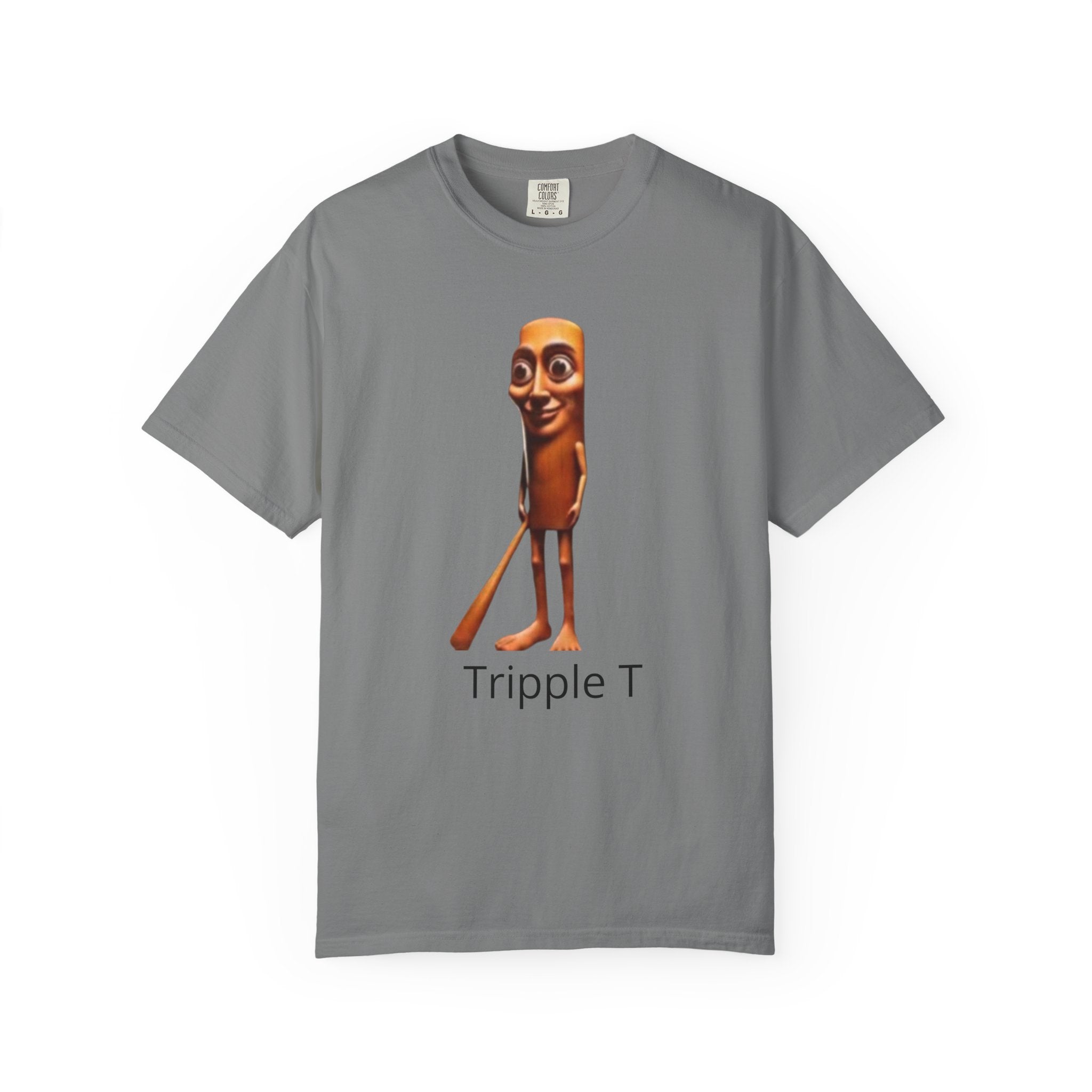 Tripple T Funny Character T-Shirt — Cute Walking Chocolate Bar Graphic Tee