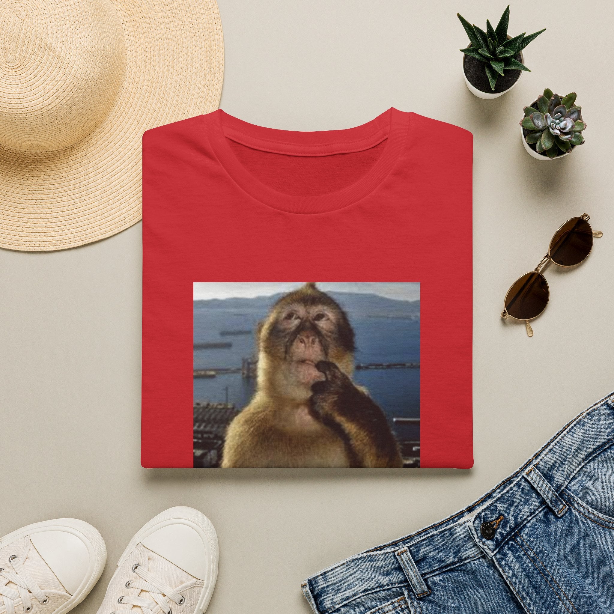 Monkey Meme T-Shirt — "Wait... im awsome" Funny Graphic Tee