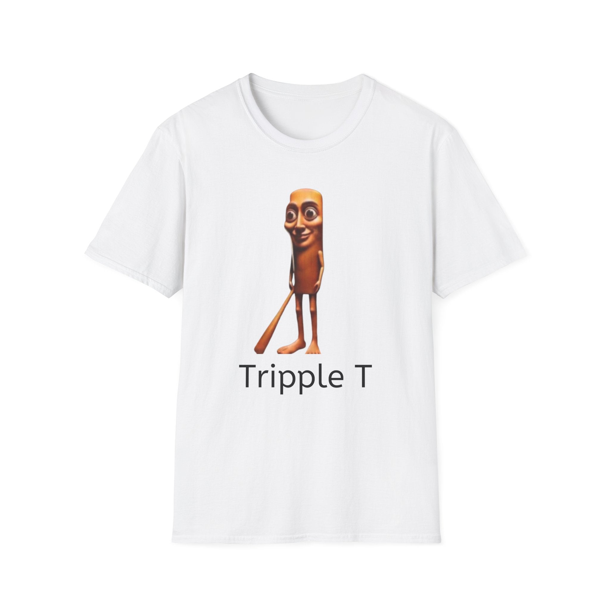 Tripple T Character T-Shirt — Funny Cartoon Sausage Graphic Tee