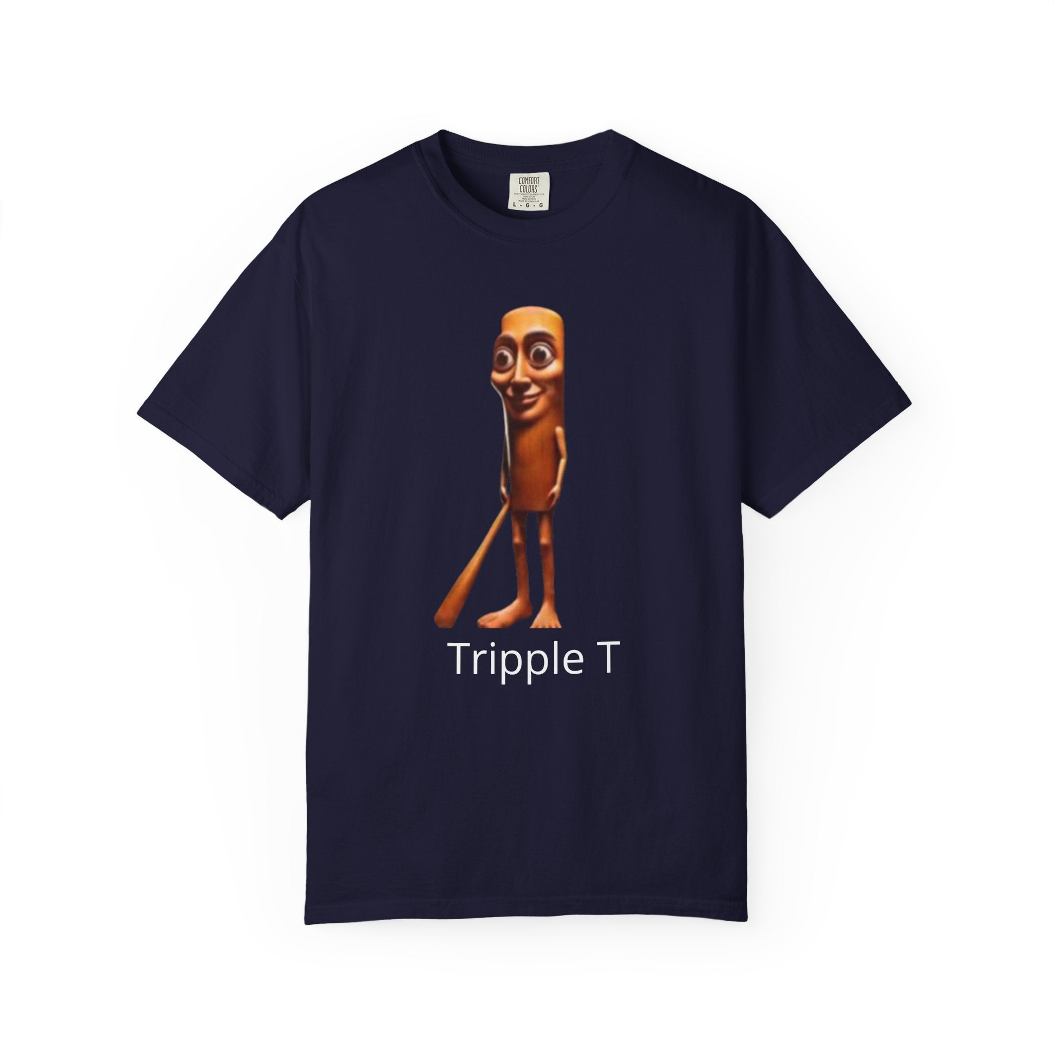 Tripple T Funny Character T-Shirt — Cute Walking Chocolate Bar Graphic Tee