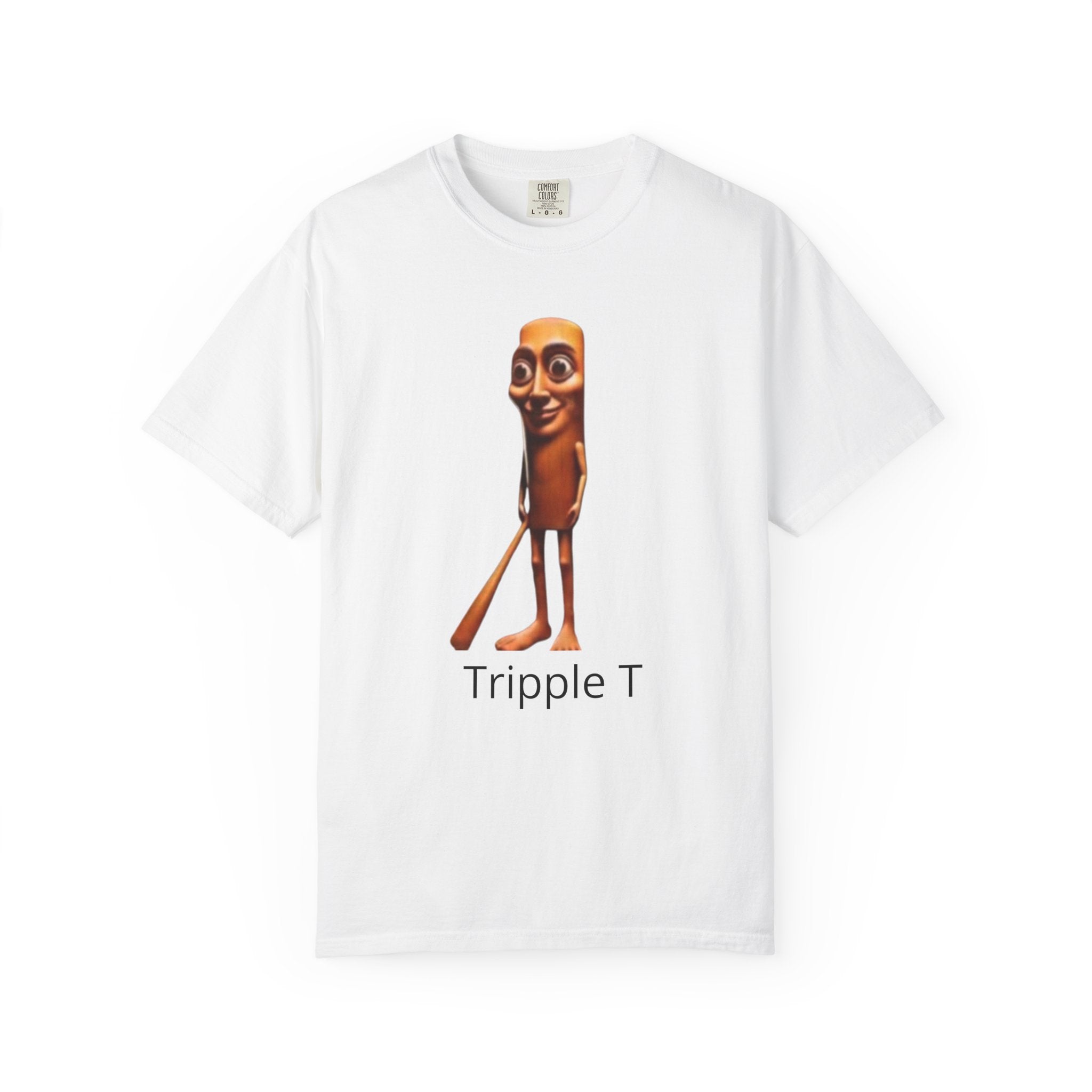 Tripple T Funny Character T-Shirt — Cute Walking Chocolate Bar Graphic Tee