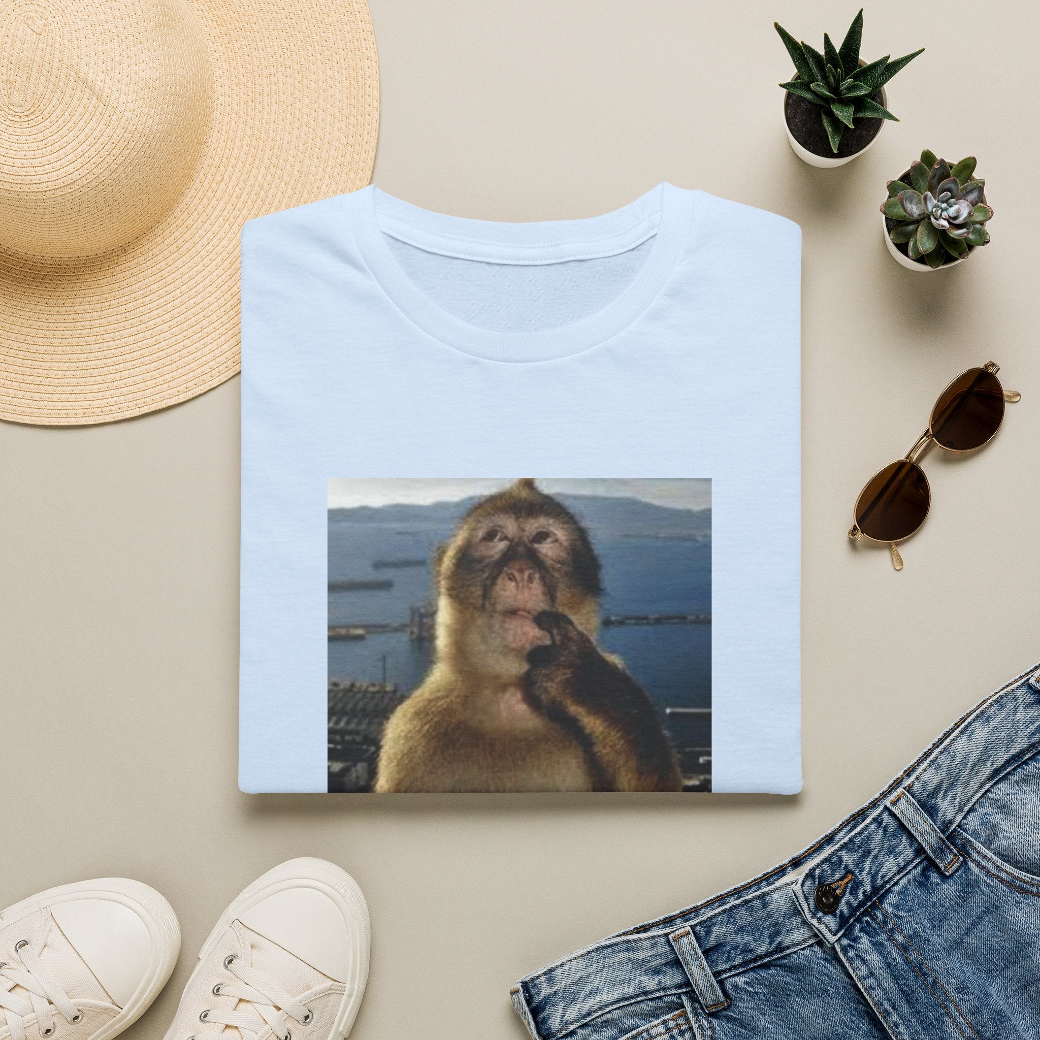 Monkey Meme T-Shirt — "Wait... im awsome" Funny Graphic Tee